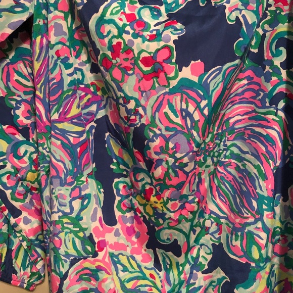 Lilly Pulitzer Adira Off Shoulder Silk Dress Small - Picture 3 of 7